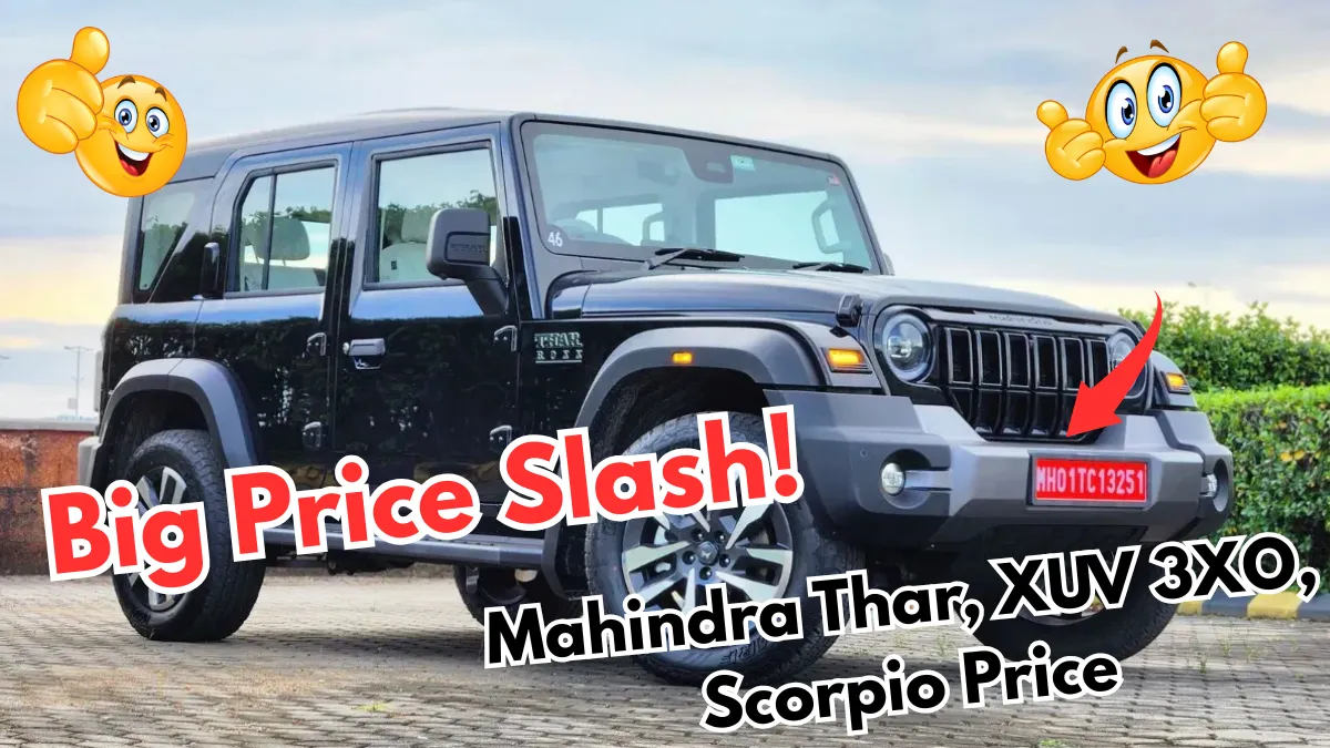 Mahindra Thar, XUV 3XO, Scorpio Price