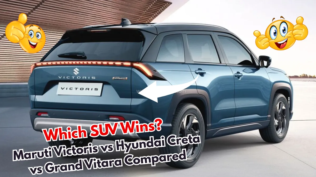 Which SUV Wins Maruti Victoris vs Hyundai Creta vs Grand Vitara Compared